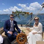 wedding on the eleanor hawkes | harbor cruise portland maine | unique weddings in Maine