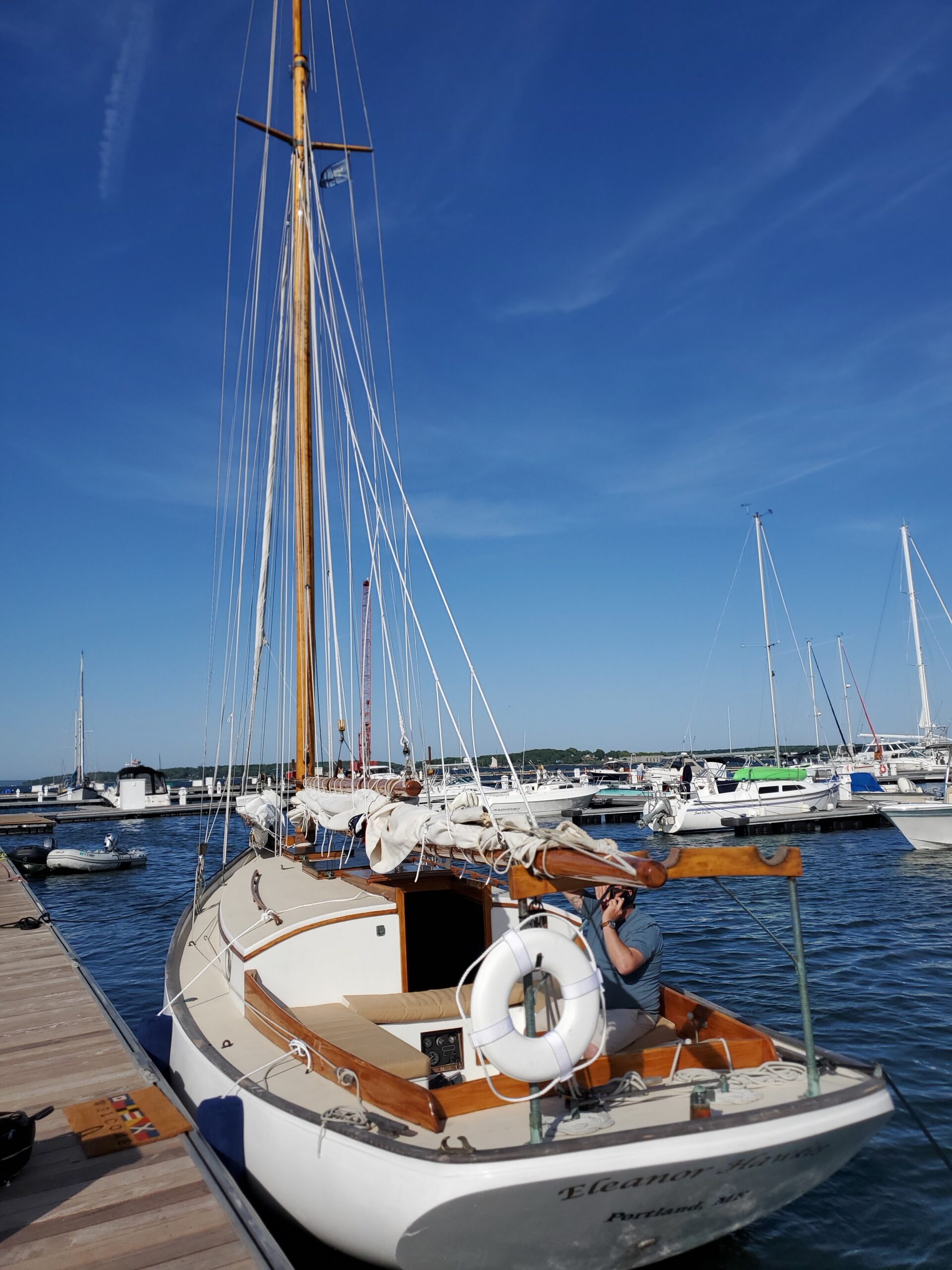 sunny day in the harbor